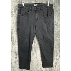 U-510 Under 5'10 Jeans Mens 32x25 Black Kingston Slim Stretch Denim Casual